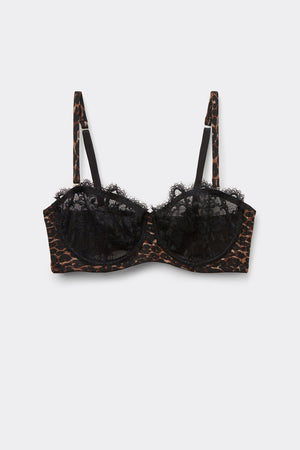 חזיית סטרפלס בלקונט Sensual Attitude Animal Print