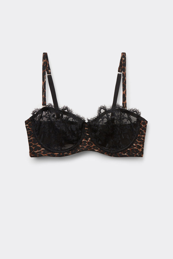 חזיית סטרפלס בלקונט Sensual Attitude Animal Print
