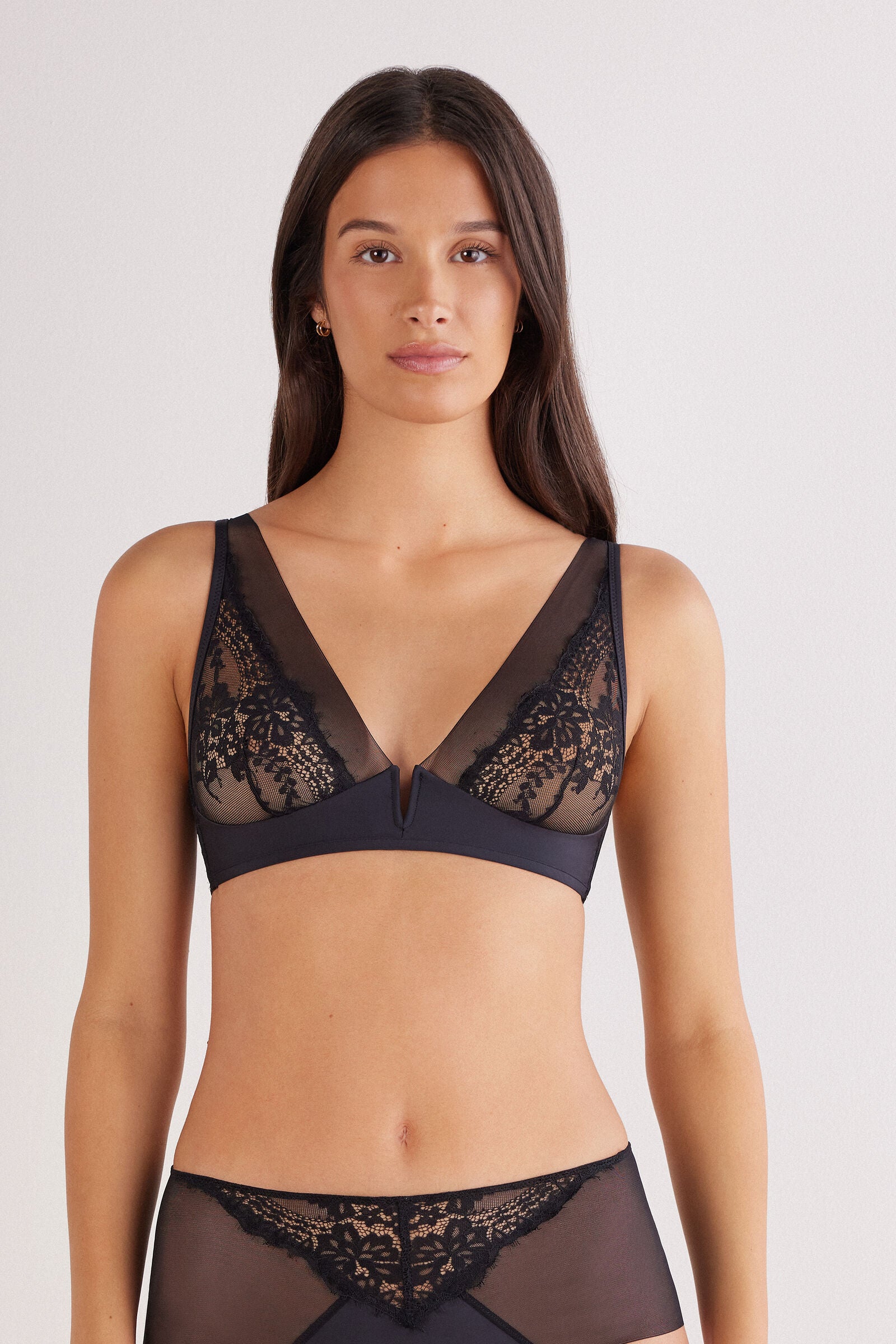 חזיית משולשים תחרה TRIANGLE SHEER Glamour