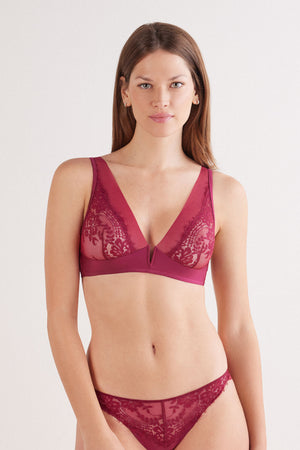 חזיית משולשים תחרה TRIANGLE SHEER Glamour