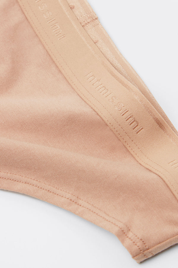 תחתונים ברזילאיים WAIST HIGH COTTON NATURAL
