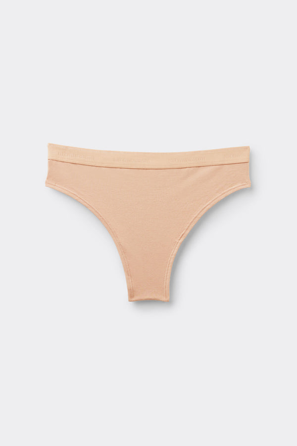 תחתונים ברזילאיים WAIST HIGH COTTON NATURAL