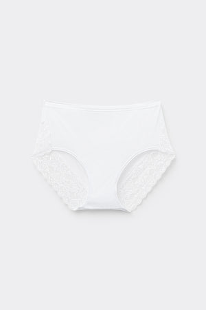 תחתונים מיקרופייבר תחרה High-Waisted