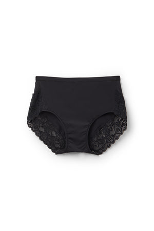 תחתונים מיקרופייבר תחרה High-Waisted