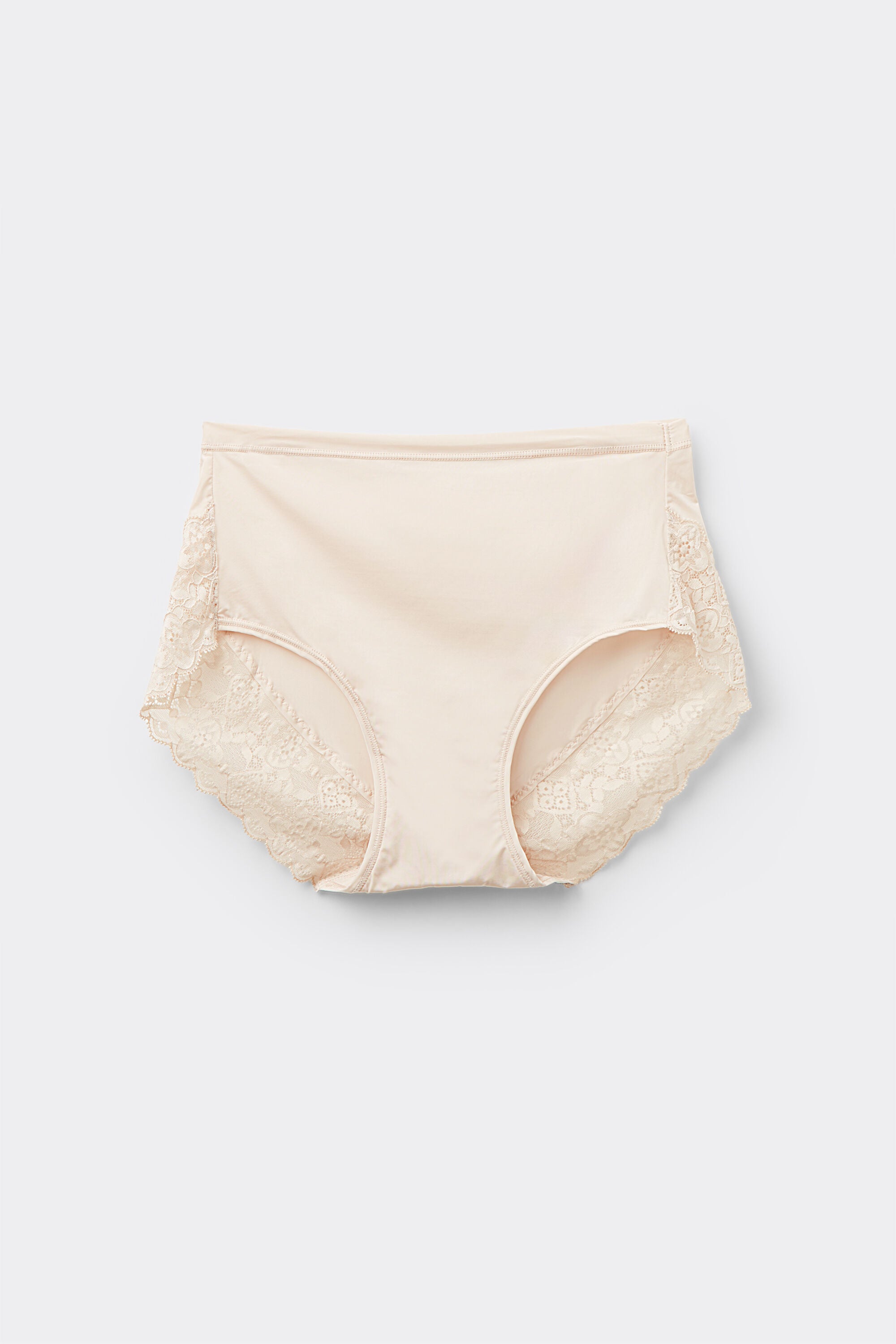 תחתונים מיקרופייבר תחרה High-Waisted