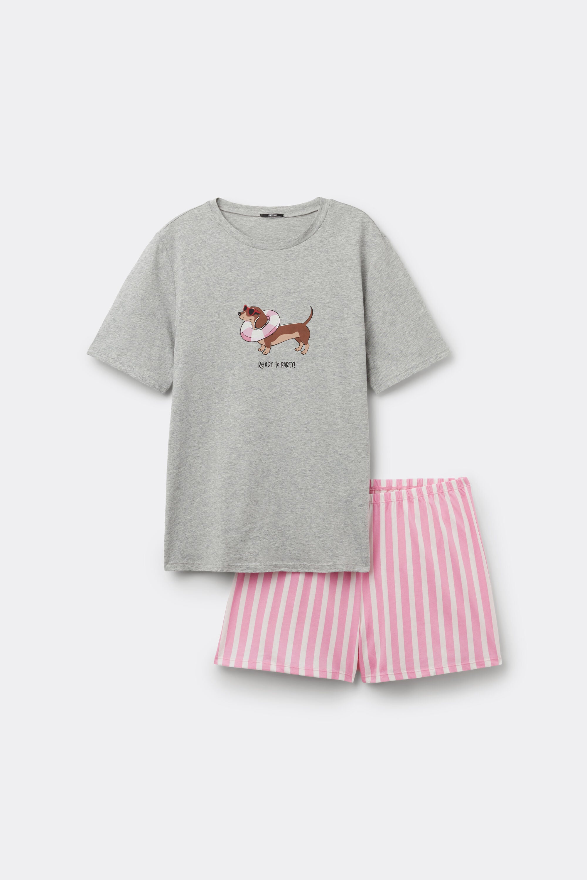 סט פיג'מה ג'רזי bassotto