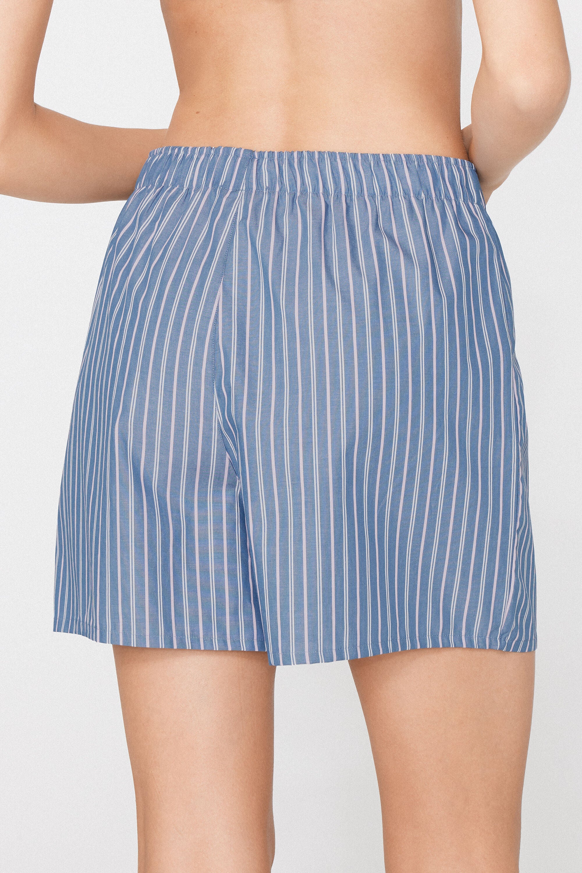 מכנסי בוקסר פסים קנבס כותנה