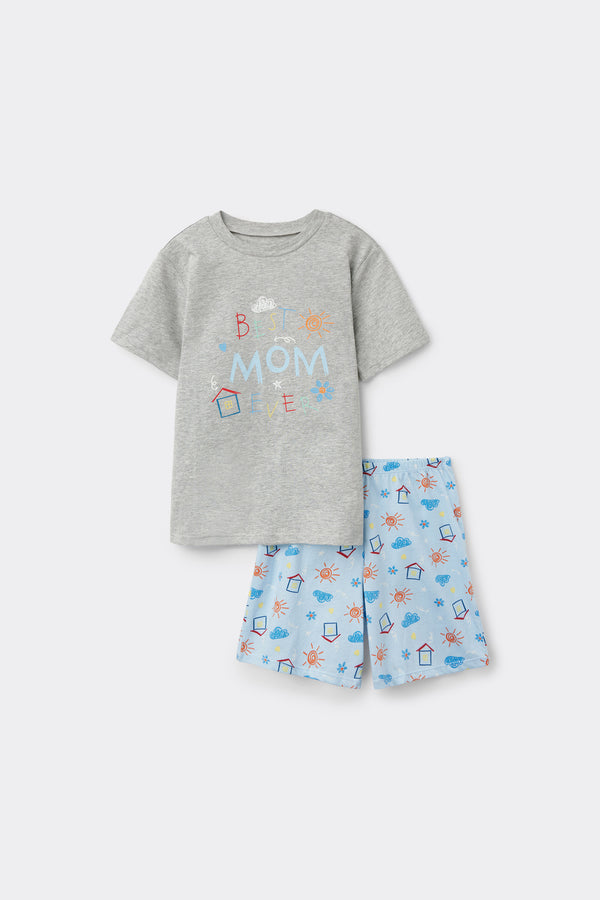 סט פיג'מה ג'רזי לילדים best Mom